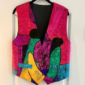 Vintage Picasso “Rainbow Collection” Vest – Size Medium